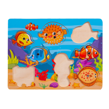 Smily Play Horgászat - 8 darabos fa kirakós játék (SPW83609) puzzle, kirakós