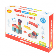 Smily Play Soft Block 20 darabos puha műanyag építőkészlet (SP84944) kreatív és készségfejlesztő