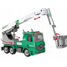 Smily Play Szervizautó kosárral - Zöld/Fehér (SP83873) autópálya és játékautó