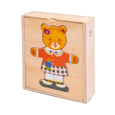 Smily Play Teddy bear girl - 18 darabos fa puzzle (SPW83593) puzzle, kirakós