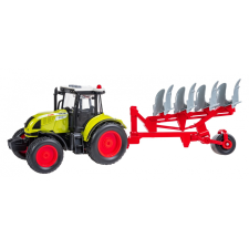 Smily Play Traktor boronával - Piros/sárga autópálya és játékautó