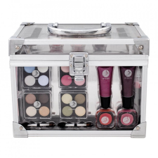 Sminkkészlet, 2K Beauty, átlátszó szépségápolási tok mellékelve szépségszalon