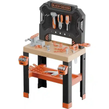 Smoby Black &amp; Decker Bricolo játék szerelőasztal 78db kiegészítővel oktatójáték