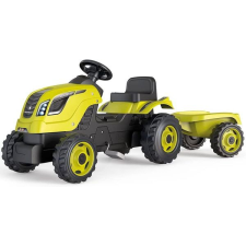 Smoby : Farmer XL traktor utánfutóval - zöld lábbal hajtható járgány