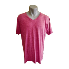  Smog rózsaszín V-nyakú férfi póló (méret: L) férfi póló