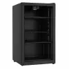 Snaigé GF14SM-DCJJEK GENERAL FROST Üvegajtós hűtőszekrény, 139 l, 85x55x58 cm, Hőmérséklettartomány: 5°C.....15°C, E energiaosztály, Belső világítás, Fekete szín