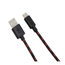 Snakebyte SB910791 USB-A / USB-C kábel 3m - Fekete/Piros kábel és adapter