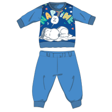  Snoopy hosszú vékony baba pizsama - pamut jersey pizsama - világoskék - 92