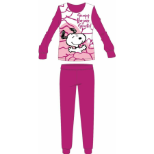 Snoopy női vékony pamut pizsama - jersey pizsama - pink gyerek hálóing, pizsama