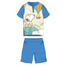  Snoopy rövid ujjú nyári pamut pizsama - gyerek jersey pizsama - világoskék - 110 gyerek hálóing, pizsama