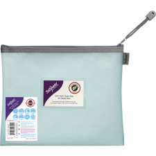 Snopake EVA Pastel Mesh cipzárral HC, A5, pasztell kék mappa