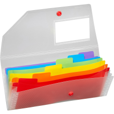 Snopake Rainbow DL, 6 přihrádek mappa