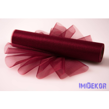 Snow Organza 23,5cm x 10m dekorációs anyag - Bordó dekorációs kellék