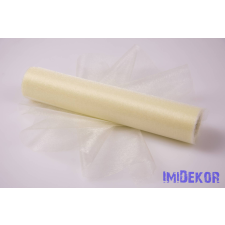 Snow Organza 23,5cm x 10m dekorációs anyag - Ekrü dekorációs kellék