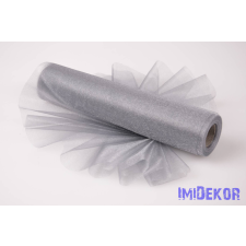  Snow Organza 23,5cm x 10m dekorációs anyag - Ezüst dekorációs kellék