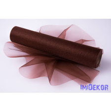  Snow Organza 23,5cm x 10m dekorációs anyag - Sötétbarna dekorációs kellék