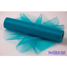 Snow Organza 23,5cm x 10m dekorációs anyag - Türkizkék dekorációs kellék