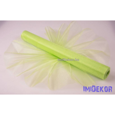 Snow Organza 47cm x 10m dekorációs anyag - Világoszöld dekorációs kellék