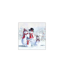 Snowman With Hat papírszalvéta 25x25cm, 20db-os papírárú, csomagoló és tárolóeszköz