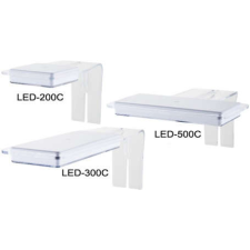 Sobo LED-200C akasztós fehér-kék LED világítás 4-6 mm-es üvegre - 4.3 W | 70 x 70 mm | 20-35 cm |... akváriumlámpa