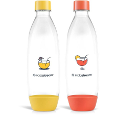 SodaStream Fuse Palack (mosogatógépben mosható), narancsszín/sárga, 2×1 l konyhai eszköz