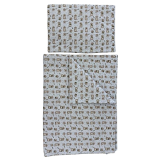 Soffi Baby ágynemű szett 2 részes 135x90 - 40x60cm Hód fehér babaágynemű, babapléd