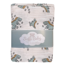 Soffi Baby takaró muszlin dupla dínós 70x90cm babaágynemű, babapléd