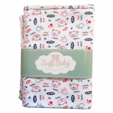Soffi Baby takaró pamut dupla happy bear 80x100cm babaágynemű, babapléd