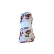  Soffi Baby takaró plüss dupla bézs õzike 75x100cm babaágynemű, babapléd