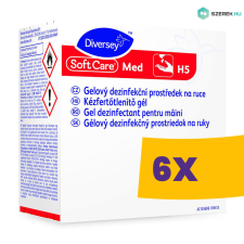 Soft Care Med H5 Kézfertőtlenítő gél 800ml (Karton - 6 db) tisztító- és takarítószer, higiénia