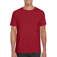  Softstyle rövid ujjú környakas póló, Gildan GI64000, Cardinal Red-L férfi póló