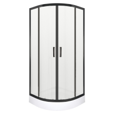  Soho Black 80 íves zuhanykabin XN zuhanytálcával kád, zuhanykabin