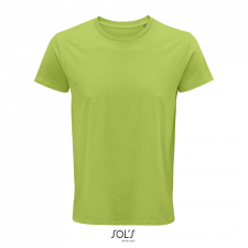 SOL&#039;S CRUSADER férfi környakas rövid ujjú póló organikus pamutból SO03582, Apple Green-XL férfi póló