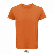 SOL'S CRUSADER férfi környakas rövid ujjú póló organikus pamutból SO03582, Orange-L