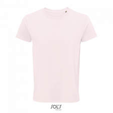 SOL&#039;S CRUSADER férfi környakas rövid ujjú póló organikus pamutból SO03582, Pale Pink-3XL férfi póló