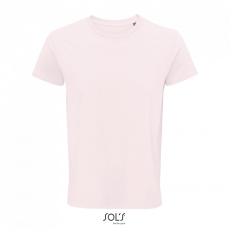 SOL'S CRUSADER férfi környakas rövid ujjú póló organikus pamutból SO03582, Pale Pink-S