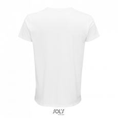 SOL'S CRUSADER férfi környakas rövid ujjú póló organikus pamutból SO03582, White-3XL