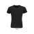 SOL'S CRUSADER KIDS környakas rövid ujjú pamut gyerek póló SO03580, Deep Black-2A