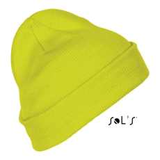SOL'S egyszínű kötött sapka SO01664, Neon Yellow-U