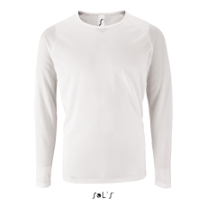 SOL'S Férfi hosszú ujjú sport póló, SOL'S SO02071, White-S