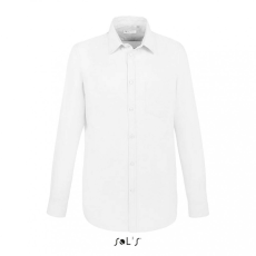SOL'S Férfi ing SOL'S SO02920 Sol'S Boston Fit - Long Sleeve Oxford Men'S Shirt -M, White