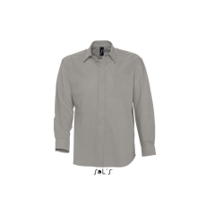SOL'S Férfi ing SOL'S SO16000 Sol'S Boston - Long Sleeve Oxford Men'S Shirt -2XL, Silver