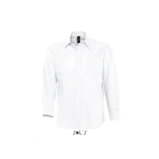 SOL'S Férfi ing SOL'S SO16000 Sol'S Boston - Long Sleeve Oxford Men'S Shirt -S, White