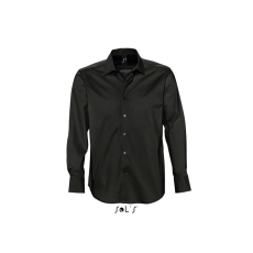 SOL'S Férfi ing SOL'S SO17000 Sol'S Brighton - Long Sleeve Stretch Men'S Shirt -XL, Black
