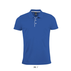 SOL'S férfi rövid ujjú galléros sport póló SO01180, Royal Blue-XL