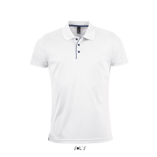 SOL'S férfi rövid ujjú galléros sport póló SO01180, White-M férfi póló