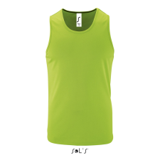 SOL&#039;S férfi ujjatlan sport trikó SO02073, Neon Green-2XL atléta, trikó