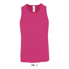 SOL'S férfi ujjatlan sport trikó SO02073, Neon Pink 2-M