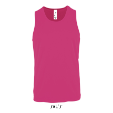 SOL&#039;S férfi ujjatlan sport trikó SO02073, Neon Pink 2-XL atléta, trikó