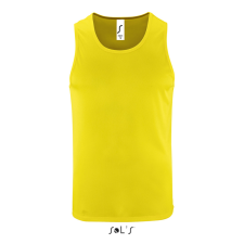 SOL&#039;S férfi ujjatlan sport trikó SO02073, Neon Yellow-2XL atléta, trikó